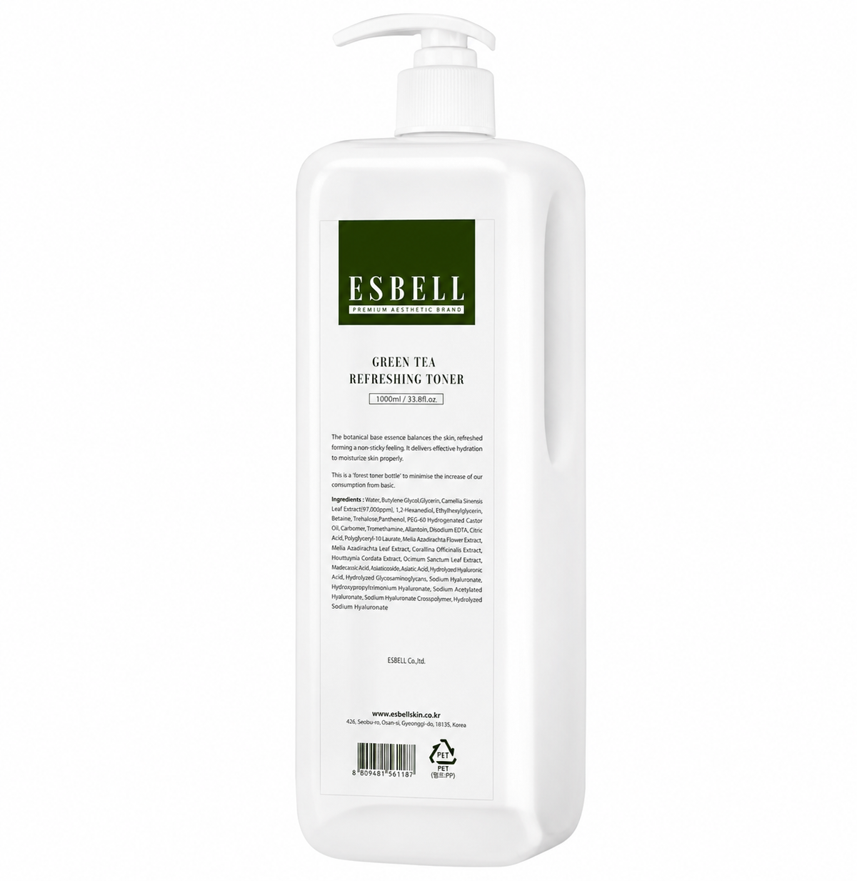 ESBELL - Green Tea Refreshing Toner