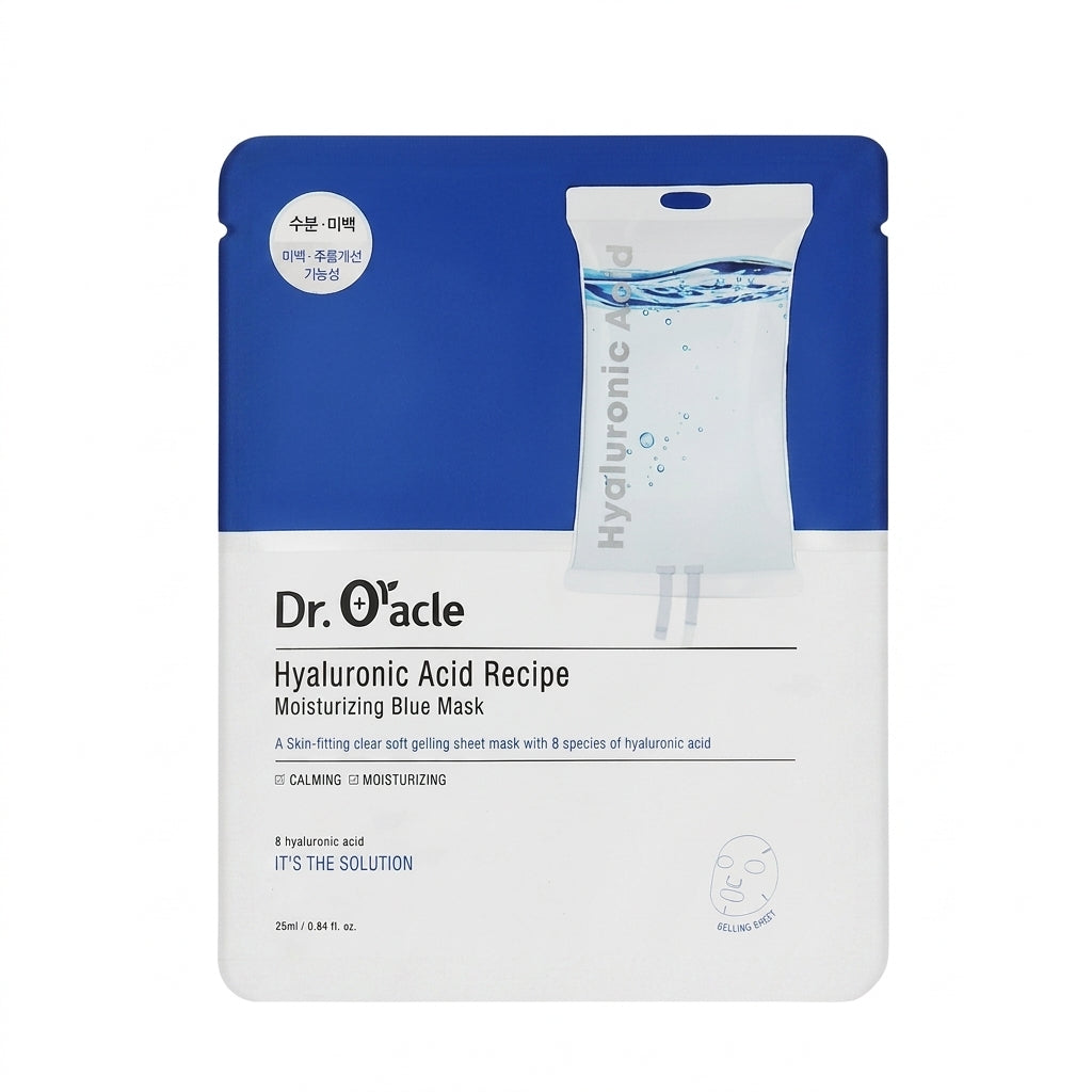 Hialuronic Acid Recipe Moisturizing Blue Mask